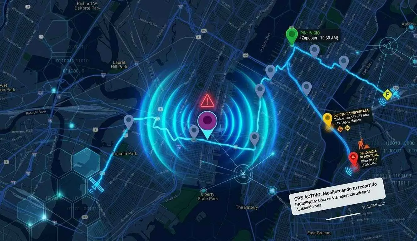 Monitoreo durante el recorrido de custodia